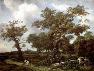 A Wood near The Hague, with a view of the Huis ten Bosch